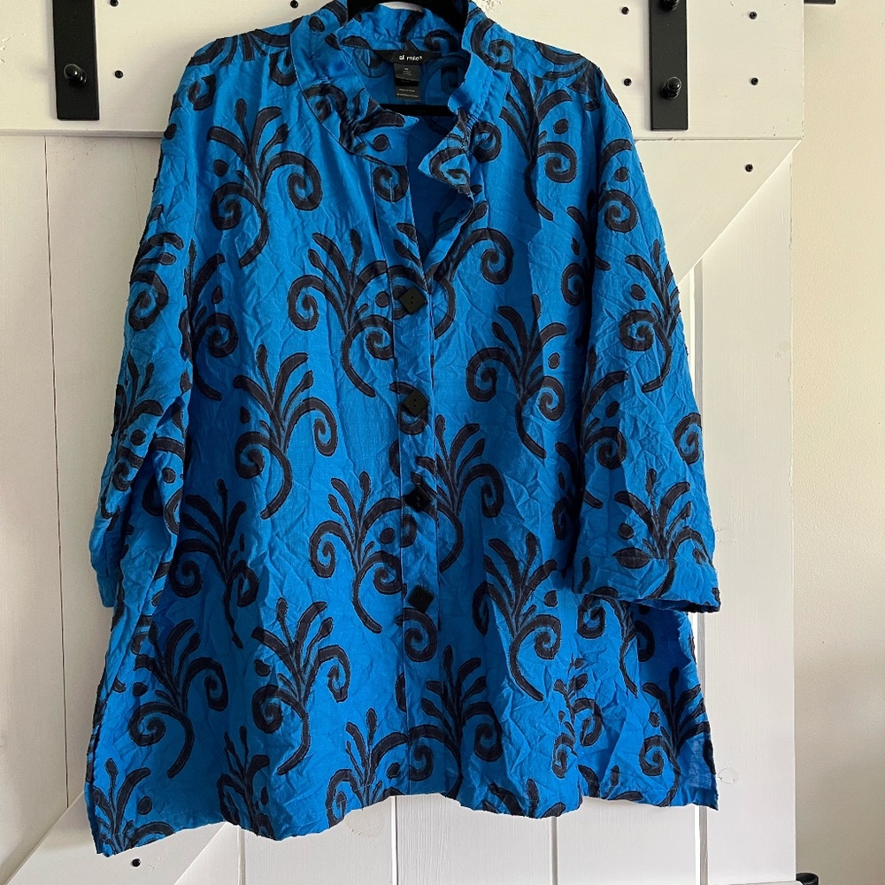 Black and Blue Blouse